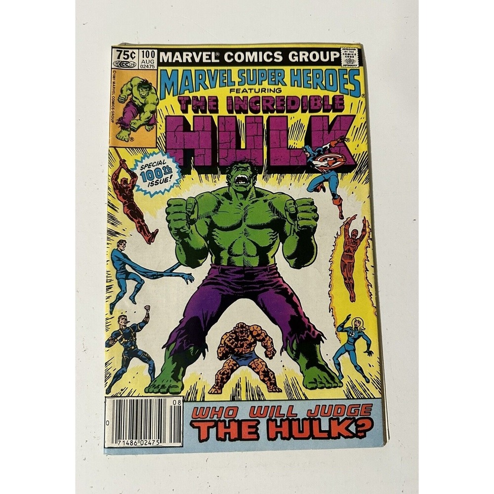 Marvel Super Heroes #100 With Hulk, Daredevil & Captain America 1981 Bronze Age